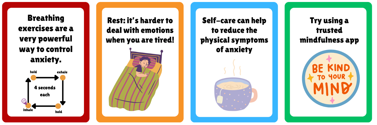 further flashcards helping with anxiety