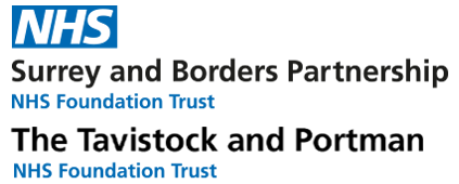Surrey and Borders Partnership and Tavistock and Portman NHS Foundation Trust logos