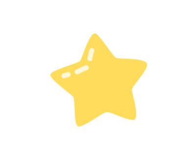 Cartoon yellow star